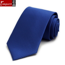 Romguest male dress tie Sapphire blue floral business ties Nano waterproof gift boxes No sales