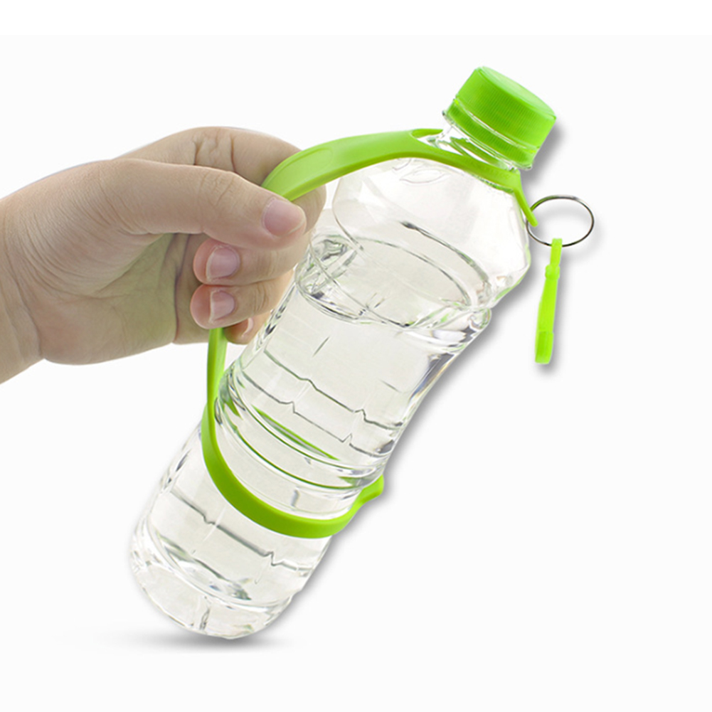 Outdoor Quickdraw Carabiner Hanger Silicone Water Bottle Belt Holder