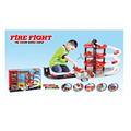 Toys Car Fireman Red Mini Model Metal Fire Fight Track Action Set Four Floors Kids Xmas
