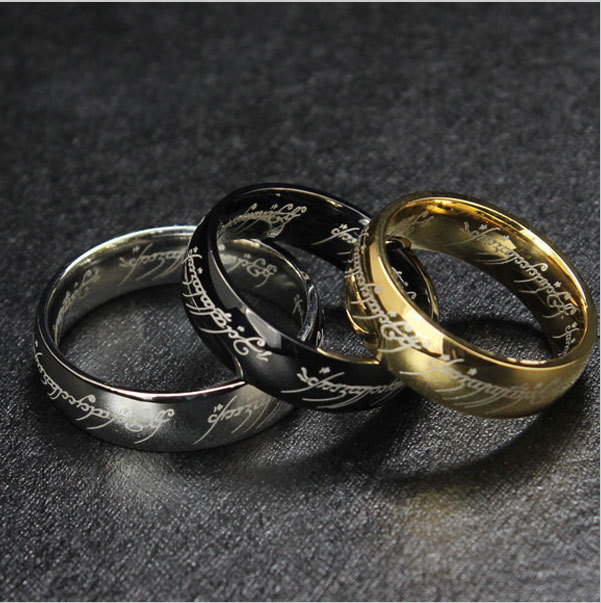 new Hot Sale The Hobbit And The Lord Of The Rings Stainless Steel 18K Gold Plated