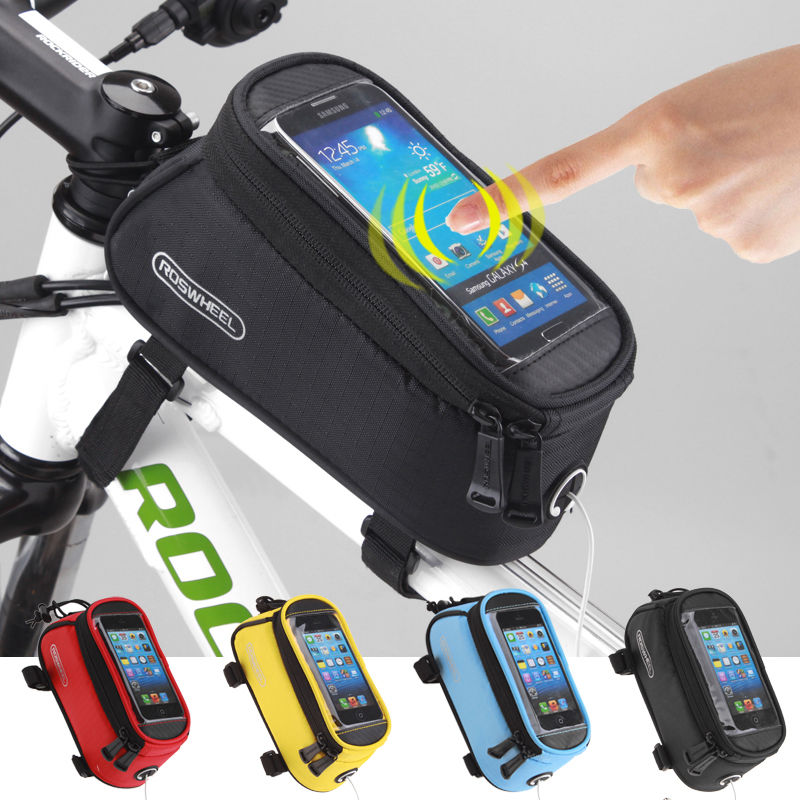 ROSWHEEL CYCLING BIKE BICYCLE FRAME IPHONE HOLDER PANNIER MOBILE PHONE CASE BAG POUCH