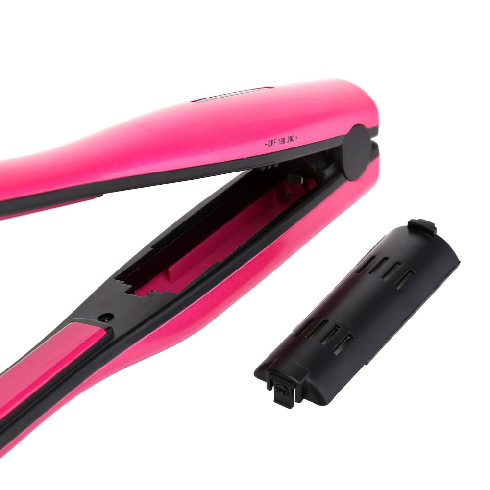 wireless rechargeable mini hair straightener USB cordless ftat iron for travel (6)