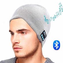 Soft Warm Beanie Hat Wireless Bluetooth Smart Cap Headphone noise reduction Headset Speaker with Mic For Outdoor Sport Music