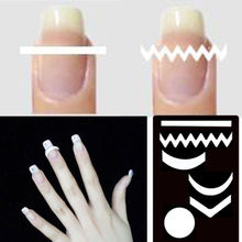 2 Pack Striping Line French Manicure Form Nail Art Tape Sticker DIY Stencil