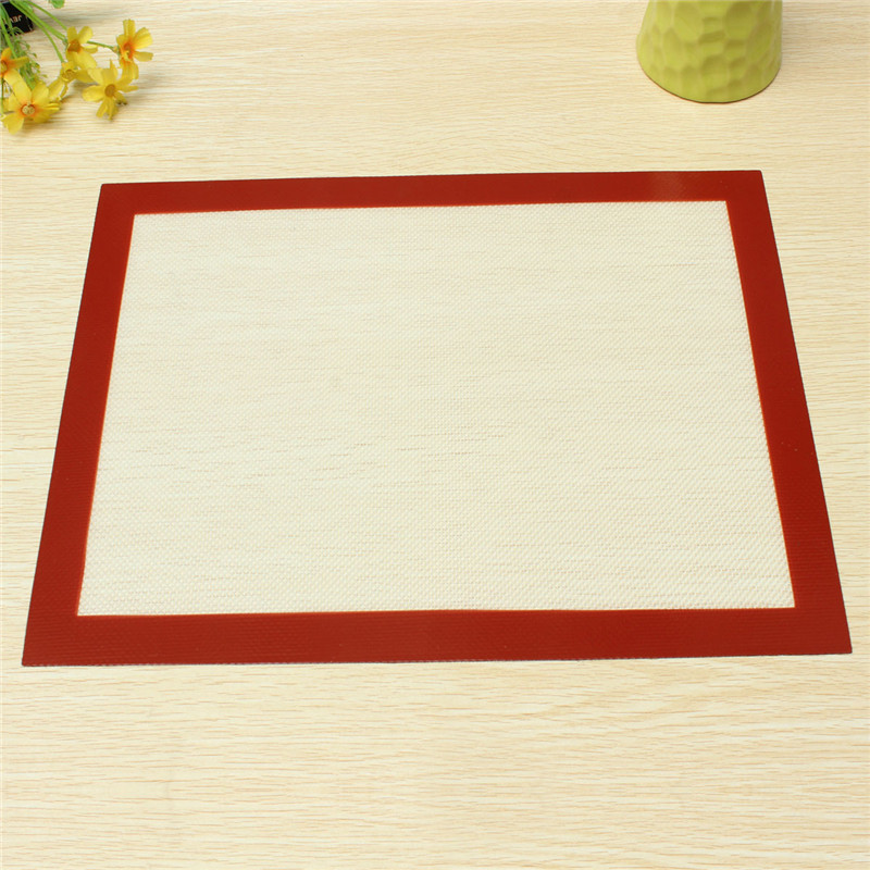 Silicone White Red Pastry Bakeware Baking Tray Oven Dough Rolling Mat Liner Sheet 30x40cm