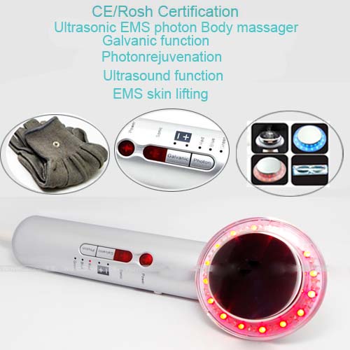 Фотография 7 IN 1 Magic Gloves Galvanic Spa Ultrasonic Photon Ionic Therapy EMS Microcurrent Face And Body Slimming Massager Machine