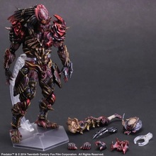 1pcs/set Alien VS Predator AVP PLAY ARTS PA Scar Hunter Primevil Predator Movable Box Action Figures PVC 27cm Collectible