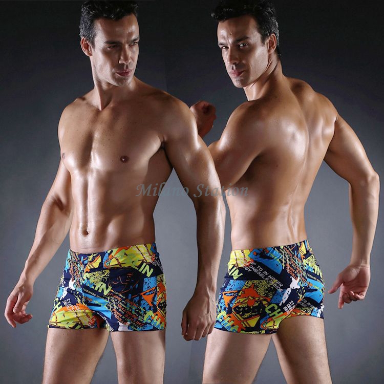 2015 Adjustable mens swim shorts/Europe cheap mens swim trunks/ bathing