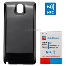 Link Dream High Quality 8000mAh Mobile Phone Battery with NFC & Cover Back Door for Samsung Galaxy Note 3 / N9000 (B800BE)