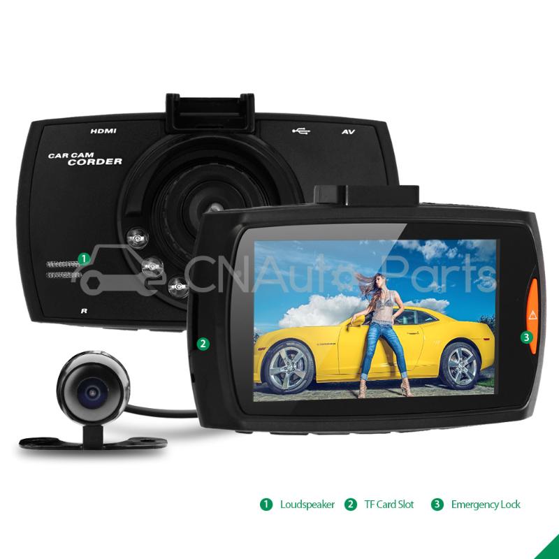 CARCHET 1080P High Definition DVR LCD 2.7 Inch Car Dvr Rear View Camera Recorder