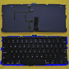 US United States Laptop replacement keyboard for Apple Macbook Air A1370 11.6″ BLACK(Backlit)