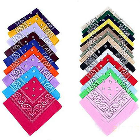 2015 Newest Cotton 100% Hip-hop Bandanas For Male Female Men Women Head Scarf Scarves Wristband Drop shipping