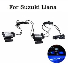 Blue 4in1 12V 4×3 LED Auto Interior Light Decorative Atmosphere Lights Car Styling Lamp Free Shipping For Suzuki Liana