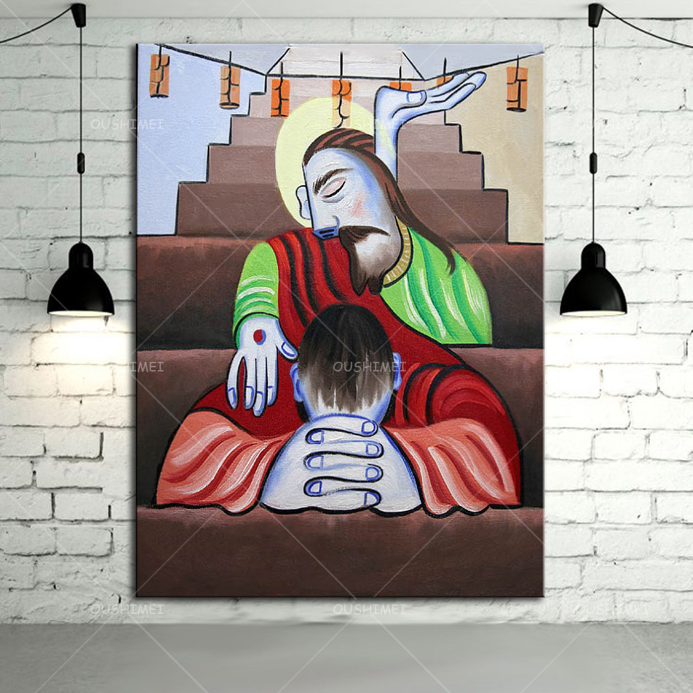 Popular Jesus Oil Painting-Buy Cheap Jesus Oil Painting Lots From China ...