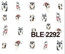 1 Sheet New Styles Cute Dog Water Transfer Nail Sticker Fashion Nail Art Nails Decal DIY