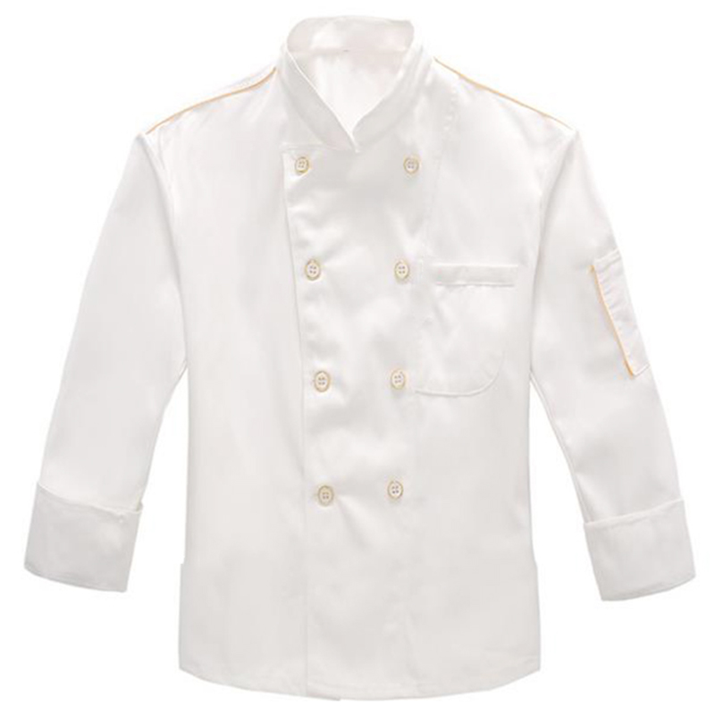 Kitchen Chef Jacket Uniforms Full Sleeve Plus Size Cook Clothes Food Services Frock Coats Work 9690