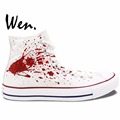 Wen Anime White Hand Painted Shoes Design Custom Tokyo Ghouls High Top Men Women s Canvas
