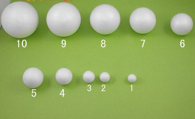 Diy Manual Material Diameter 5 5cm Foam Balls Styrofoam Balls Wedding Supplies Size From 1cm To