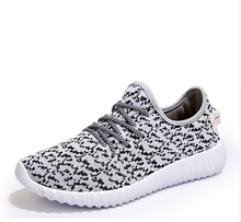 2016 men and women fashion men’s casual shoes breathable lacing gray black flat shoes big size 34-46 woman Free shipping
