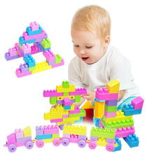 46Pcs Plastic Children Kid Puzzle Educational Building Blocks Bricks Toy, DIY Creative Bricks Toys for Children Toys #1JT