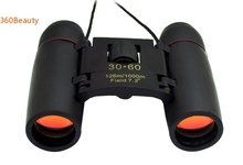 Binoculos promoción 2015 prismáticos telescopio gafas 8hot30 X 60 exterior Camping caza plegable Binocular negro