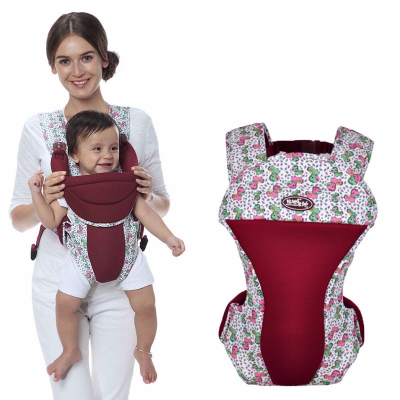 Best Quality America Organic Cotton Baby Carrier Infant Sling Toddler Wrap Rider Canvas Baby Carriage Backpack Suspenders (1)