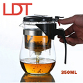 LDT 350ML Handmade Glass Teapot Kung Fu Tea Ceremony Tea Set With Strainer Teapots Top Quality