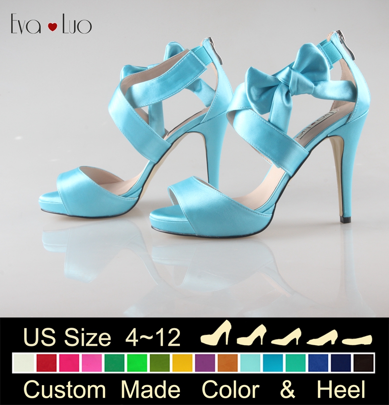 chaussure mariage bleu