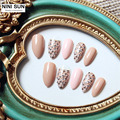 2016 New High Quality Adult Stiletto Nails French Acrylic False Nail Tips Nail Art Fake Nails
