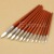 Tool for 12pc Fine Red Pearl Wooden Paint Acrylic Oil Watercolor Painting Artists Brushes