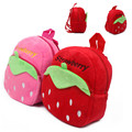 Strawberry Pattern Kids Candy Toys Bags Children s Backpacks Lovely Plush Cartoon Children School Bags Wholesale