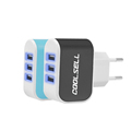 Hunocn 3 Ports USB Wall Charger travel charger USB wall charger for iPhone Samsung HTC Universal