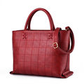 2016 New Occident Style Handbag Women Trendy Plaid Cross Pattern Designer Bag Ladies Fashion Casual Shoulder