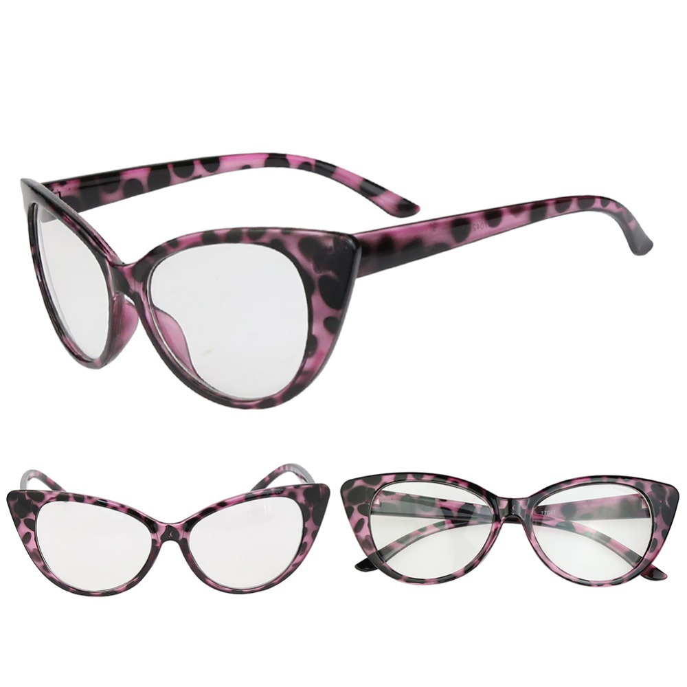 Hot Fashion Retro Sexy Women Eyeglasses Frame Cat Eye Clear Lens lady Eye Glasses Drop Shipping