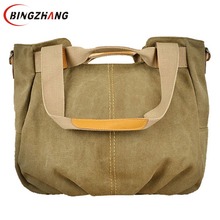 New Arrived casual canvas bag women fashion shoulder handbag travel bag outdoor canvas bag free shipping