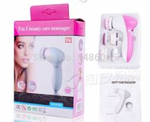 5 in 1 Electric Dead Skin Remover Wash Face Machine Facial Pore Cleaner Body Cleaning Massage Mini Skin Beauty Massager Brush