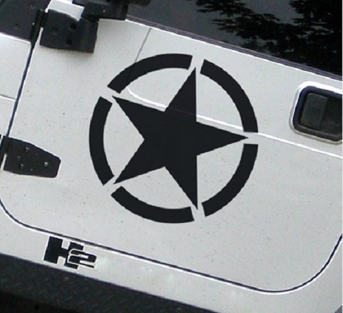 The US Army Star Reflective Car Sticker Whole Body Decal for JEEP Toyota Ford Chevrolet Volkswagen