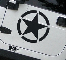 The US Army Star Reflective Car Sticker Whole Body Decal for JEEP Toyota Ford Chevrolet Volkswagen Tesla Honda Hyundai Lada