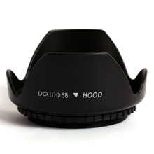 DC SN 58mm font b Lens b font Hood Screw Mount Flower Shape Camera Hood For