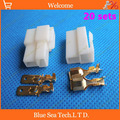 20 sets 6 3mm 2 Way pin Electrical Connector Kits Male and Female socket plug for