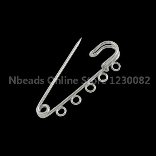Iron font b Kilt b font Pins Platinum Color about 16mm wide 50mm long hole 3mm