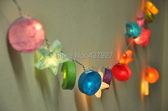 Aliexpress.com : Buy 20 lights,Star & Moon Paper String Light Fairy Light Bedroom or Party,kids ...