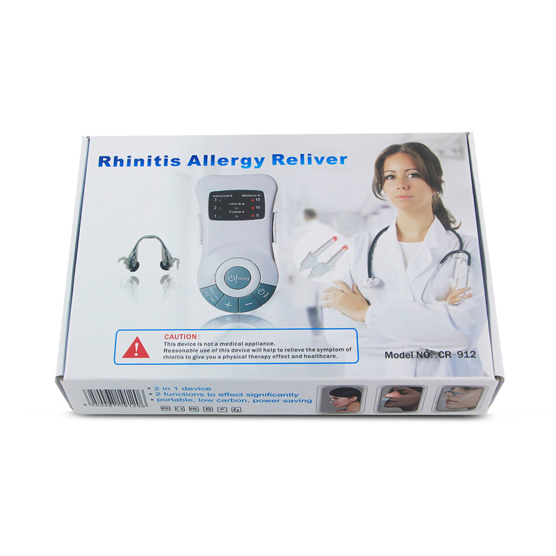Christmas Gift Rhinitis Allergy Reliever Low Frequency Laser Therapy Massager Fathers Mothers Day Health Care Free