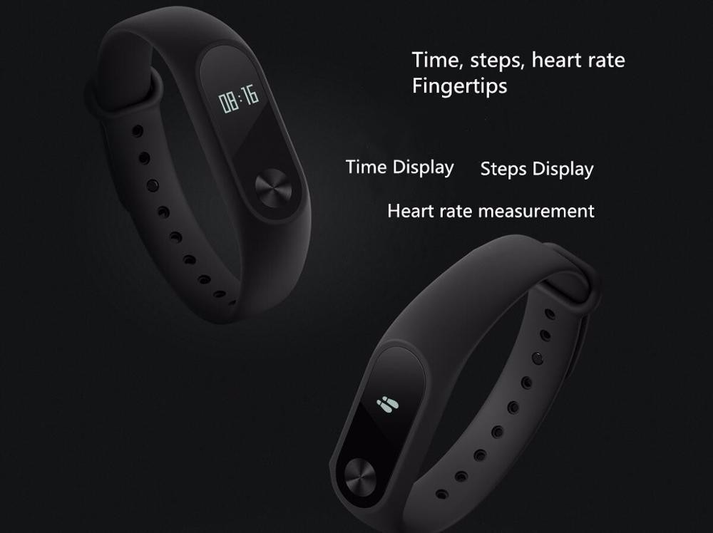 Xiaomi Mi Band 2 Miband Wistband Bracelet with Smart Heart Rate Fitness Touchpad OLED Screen (3)