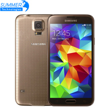 Original Unlocked Samsung Galaxy S5 i9600 Cell Phones 5.1″Super AMOLED Quad Core 16GB ROM Android Mobile Phone Refurbished