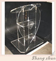 Modern Clear Acrylic Church Lectern Acrylic Heart Pulpit Heart Shape Acrylic Pulpit Acrylic Podium