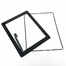 50/pcs For ipad3 iPad 3 Touch Screen Digitizer+ Home Button +Sticker + Camera holder Complete DHL Free Ship 40