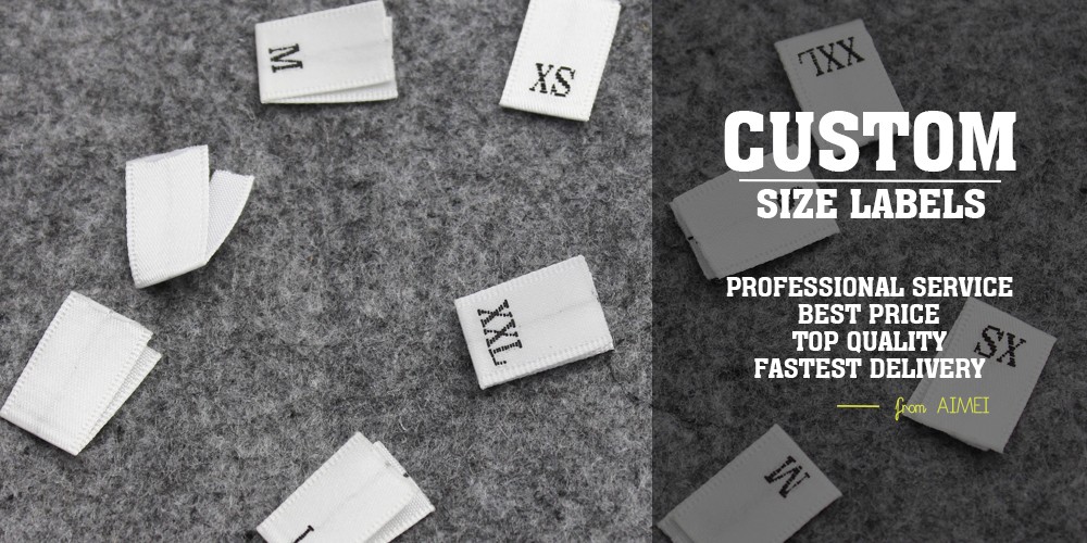 Description Picture 2 of itemWholesale Rolled White Size Number Labels For Clothing Sewing Woven Size Tags For Number Garment Label For Clothes Size S/M/L/Xl