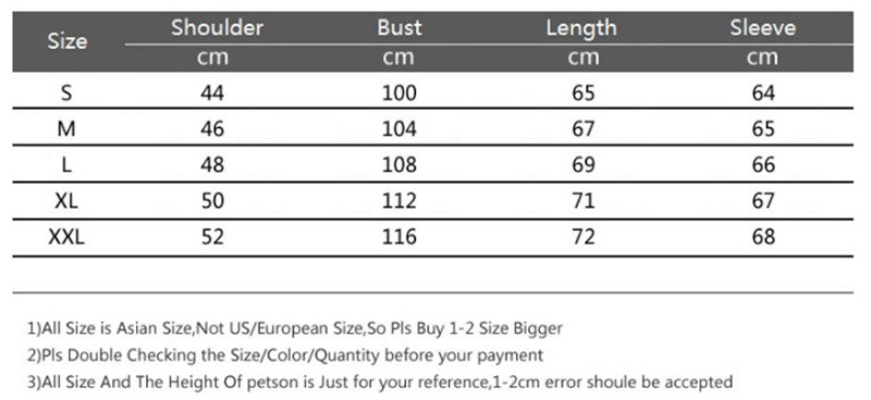 size info