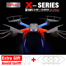 MJX X101 Drone Headless Mode 2.4G 6-axi FPV RC Quadcopter can add C4008 Drone with 2MP Camera RC Helicopters Toys VS SYMA X8W